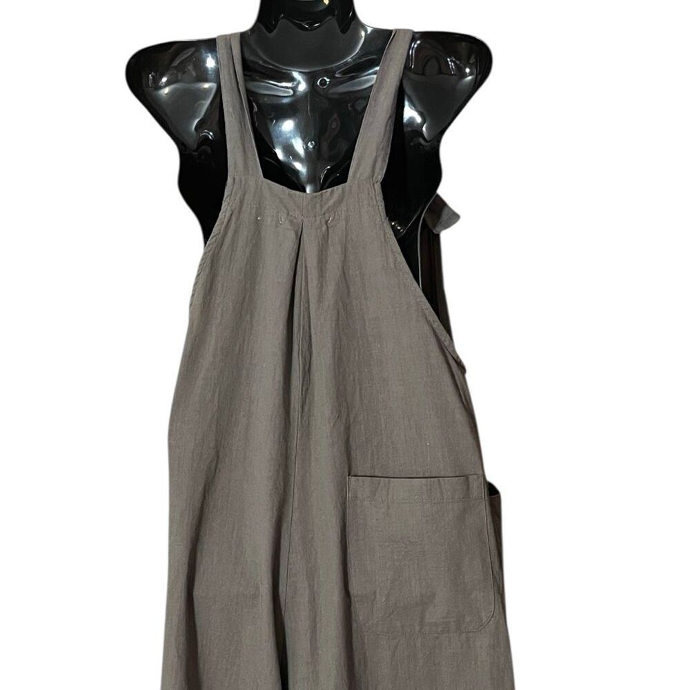 Natural Life Wide Leg Carrington Embroidered Detail Jumpsuit Overalls - Picture 7 of 11